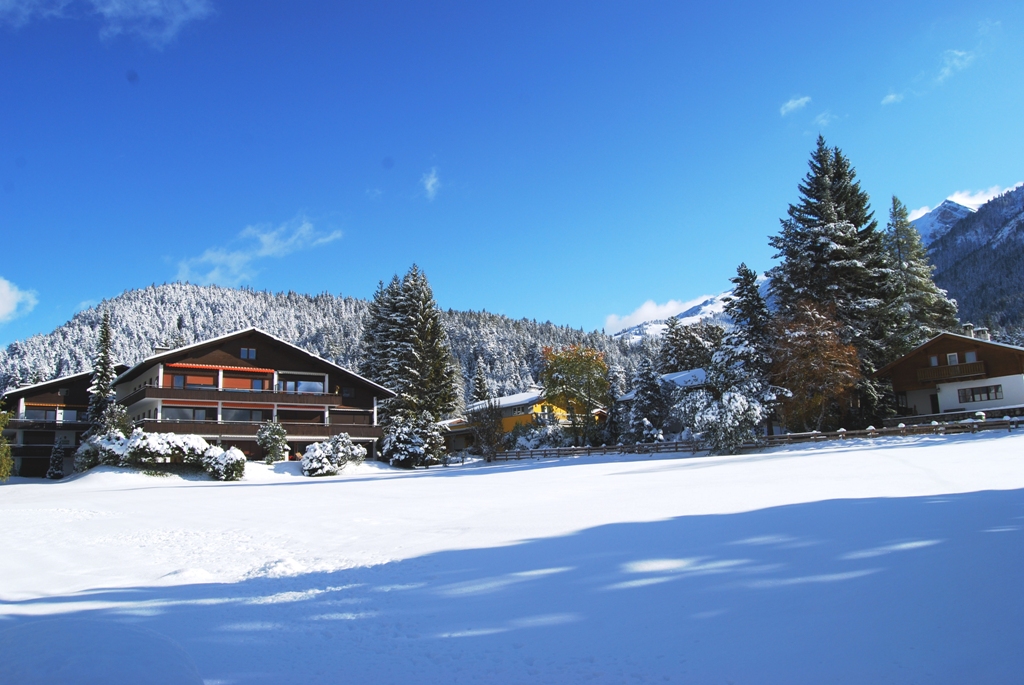 Aussicht Berghaus Tirol im Winter