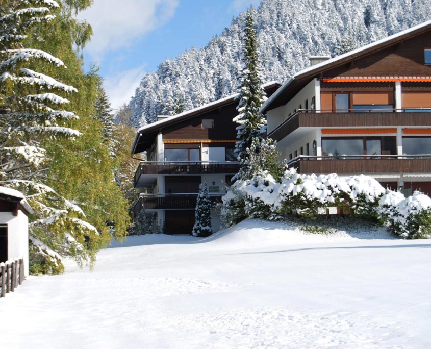 Ferienwohnung-Seefeld-Tirol-Alpenblick-Winter