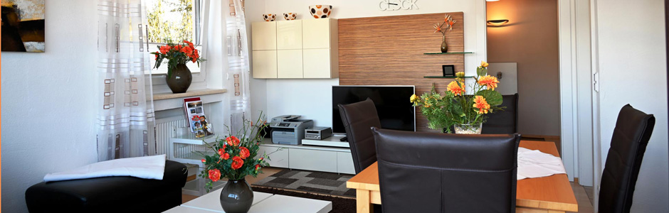 Wohnzimmer von der Luxuswohnung Alpenblick